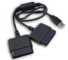 Adaptador para 2 Controles de PS2 a PC