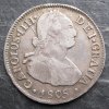 CARLOS IV - 1805 FJ, SANTIAGO, 2 REALES