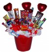 Bote Rojo con corazones