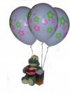 Rana con globos