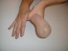 Dedo hinchado de latex