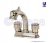 GRUPO LAV. 4'' CROM.C/CERAMICO PICO DELFI   {FOKA}