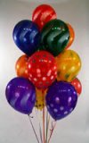 12 Globos L�tex Decorados