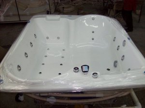Duo 180 x 150 con 8 Jets Vistas Cromo