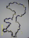 collar cinta azul