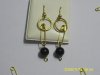 aretes perlas negras