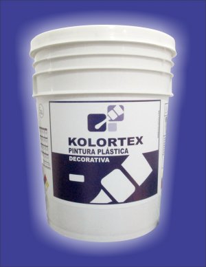 BLANCO KOLORTEX PINTURA TIPO B PLASTICA DECORATIVA CUñETE 5GAL