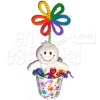 Cubeta Peluche y Flor