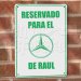 Placa para Garage Personalizada