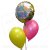 2 Globos de Latex y 1 Met�lico
