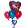 4 Globos de Latex, 1 Met�lico y 1 de Copa y Palito