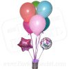 Arreglo de 6 Globos de latex y 2 met�licos de 9�
