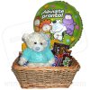 Peluche en Canasto con Chocolates y Globo