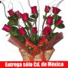 Canasto con 12 Rosas