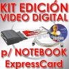 Kit edici�n de video digital para Notebook ExpressCard