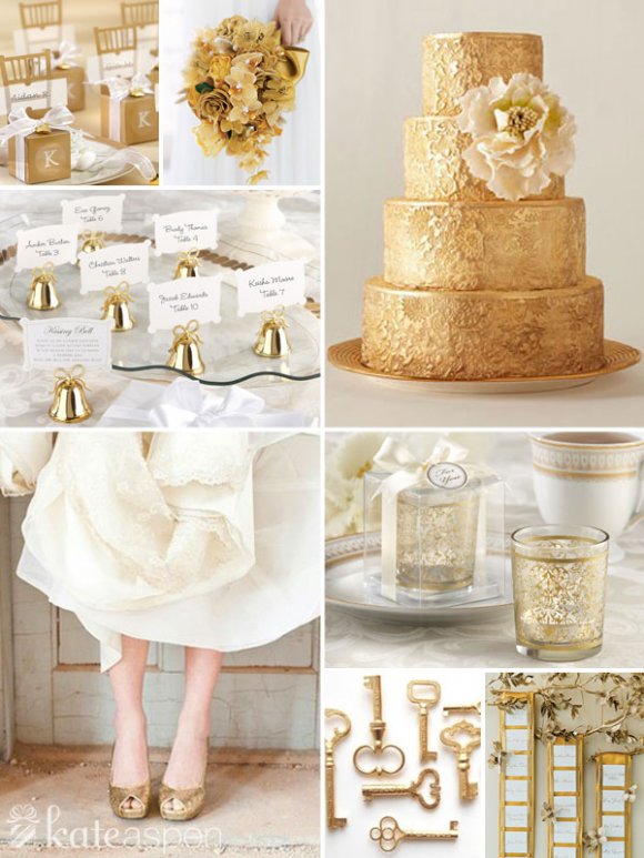 Ideas en color dorado para tu casamiento 1