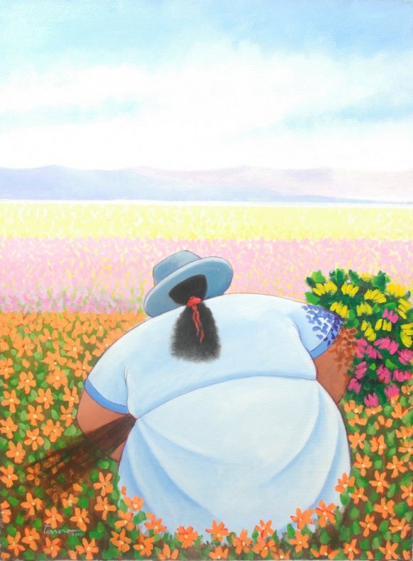 Melchor Terrero-Recolectora de flores