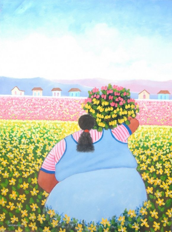 Melchor Terrero-Recolectora de flores