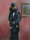 Milvio Salcedo-Caballero con bast�n