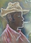 Yoryi Morel-Rostro fumando