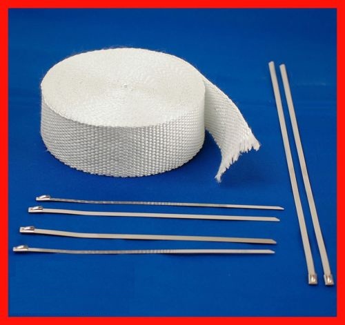 Aislamiento térmico blanco con lazos de fibra de vidrio 50' largo X 2” ancho
