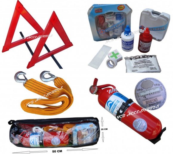 KIT COMPLETO DE SEGURIDAD VEHICULAR 6 EN 1