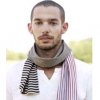 Cotton stripe bufanda