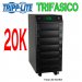 TRIPP LITE SU20KX, UPS en línea doble conversión 20000VA/16000W 220-415V 5.5-13min (torre). Entrada y salida tipo Hardwire. Entrada de 3 fases