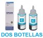 Epson T664220 Set de DOS Botellas de Tinta Original 70ml, Color CYAN L200, L110, L210, L310, L355, L550