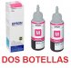 Epson T664320 Set de Dos Botellas De Tinta Original 70ml, Color ROJO, L200, L110, L210, L310, L355, L550