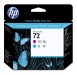 HP 72 C9383A, Cabezal de impresión fotográfico MAGENTA y CYAN, 6 pl, Series: HP Designjet T610, T620, T770, T1100, T1200, Series: impresora multifunción HD HP Designjet T1200, Series: impresora multifunción electrónica HP Designjet T2300, T790, T1300
