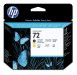 HP 72 C9384A, Cabezal de impresin fotogrfico NEGRO MATE y AMARAILLO, 9 pl, Series: HP Designjet T610, T620, T770, T1100, T1200, Series: imultifuncin HD HP Designjet T1200, Series: impresora multifuncin electrnica HP Designjet T2300, T790,  T1300