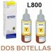 Epson T673220, Set de DOS Botellas de Tinta CYAN para Impresora EPSON L800