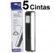 Epson 8750, Set de 5 CINTAS Negras Para LX 300, LX-800, LX-810