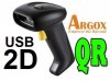 Argox AS9500, Lector Códigos 2D USB, QR CODE,Tecnología CCD, Lectrura de Códigos 2D como PDF417, Matrix, QRCode, Azteca, Lectura en ambiente con rayos del sol, Distancia de lectura: 125 mm, Interface USB