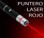 Puntero Laser ROJO, Tipo Lapicero, Muy Poderoso. 532nm, 2 Baterías AAA, Color Negro Mate