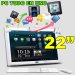 AOC A2258pwh, ll-in-one, CPU: 1.2 GHz ARM Cortex Dual Core, 1GB DDR3, Android 4.X, 4GB memoria flash interna, SD hasta 32 GB, 22”, 4GB Flash, Supports Micro SD Card, 1920 x 1080, WiFi: 802.11 b/g/n, RJ45 x 1 10/100Mbps, Teclado y Mouse