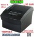 OEM TP-80V, Impresora Térmica, Ancho de Impresión 79.5±0.5mm, velocidad de Impresión 260mm/sec, Cortador Automático, RS232, USB, LAN, 1.68kg, 110/220 Voltios, negra, QR CODE