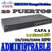 Cisco Small Business SRW2016-K9-NA, Layer 3, Administrable, 1U, Rack, SERIE 300 Managed Switches, 20 ports, Ethernet, Fast Ethernet, Gigabit Ethernet, 10Base-T, 100Base-TX, 1000Base-T + 2 x shared SFP (empty)