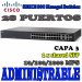 Cisco Small Business SRW2024-K9-NA, Layer 3, Administrable, 1U, Rack, SERIE 300 Managed Switches, 28 ports, Ethernet, Fast Ethernet, Gigabit Ethernet, 10Base-T, 100Base-TX, 1000Base-T + 2 x shared SFP (empty)