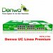 Denwa DWP-M808A, Linea Premium, PSTN: 8 FXO, Extension: Unlimited, LAN Switch: 12POE, WAN: Ethernet copper WAN, SBC: 12 sessions, FEU REG.: no less than 12 FEU, Addit, DSP Bank: NO, Transconding: NO, AMR support for transcoding: NO, DATA & FW: Basic Packg