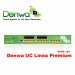 Denwa DWP-M801D, Linea Premium, PSTN: 1E1, Extension: Unlimited, LAN Switch: 12POE, WAN: Ethernet copper WAN, SBC: 12 sessions, FEU REGISTRATIONS: no less than 12 FEU Registrations, Additional DSP Bank: NO, Transconding: yes: 6 sessions, AMR support