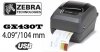 Zebra GX430T USB, Impresora de Etiquetas 4.09/104 mm, USB, RS232, Paralelo, 300 dpi, Velocidad de Impresin 102 mm/seg, Mtodo de impresin: trmica directa y transferencia trmica, Sistema de carga de cinta rpido y fcil