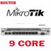Mikrotik RouterBoard CCR1009-8G-1S-1S+PC, 1U rackmount, 8x Gigabit Ethernet, 1xSFP cage, 1xSFP+ cage, 9 cores x 1.2GHz CPU, 2GB RAM, LCD panel, passive cooling desktop enclosure, SmartCard slot, RouterOS L6, PSU