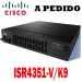 Cisco Router ISR4351-V/K9, 200Mbps-400Mbps system throughtput, 2 WAN/LAN ports, 3 SFP ports, multi-Core CPU,2 service module slots, Security, Voice, WAAS, Intelligrnt WAN, OnePK, AVC, ISR4351-V/K9 (3GE,3NIM,2SM,4G FLASH,4G DRAM,Voice Bundle)