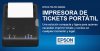 Epson TM-P20-BT C31CE14551, Impresora de tickets portátil, NFC, Bluetooh, 203 ppp x 203 ppp, 57,50±0,50 (ancho) mm x diám. 40,40 mm, Batería y Cargador
