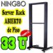 Ningbo 33U 606663300100, Server Rack Abierto de Piso DE 33U. TIPO BASTIDOR, NEGRO,  TAMAO ESTANDAR DE  19 DE ANCHO, EN ESPESOR DE 2 MM. ACERO CONFORMADO POR DOS COLUMNAS