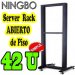 Ningbo 33U 606664200100, RACK ABIERTO 42 U  SIMPLE  (2 PARANTES),  TIPO BASTIDOR, NEGRO , TAMAO ESTANDAR DE  19 DE ANCHO, EN ESPESOR DE 2 MM. ACERO CONFORMADO POR DOS COLUMNAS