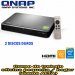 QNAP HS-251+, 2-Bay Fanless Personal Cloud NAS HDMI output, DLNA, AirPlay, PLEX Support, Intel Celeron Quad Core 2.0GHz, 2GB DDR3L RAM, SATA 6Gbps, USB 3.0, 2 LAN. Powerful on-the-fly and offline transcoding, HDMI out with XBMC, NO HD