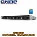 QNAP TS-451U, 4-bay 1U iSCSI NAS, Intel 2.41GHz Dual Core CPU, 1GB RAM, 2.5”/3.5” SATA 6Gb/s, Hot-swappable, Intel Celeron Dual Core 2.41GHz, 1GB DDR3L RAM (max 8GB), SATA 6Gb/s, 2 x GbE LAN, Read 224MB/s, Write 222MB/s,Max 36 Ch, NO HD